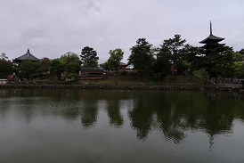 興福寺と猿沢池