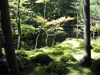 西芳寺の黄金池